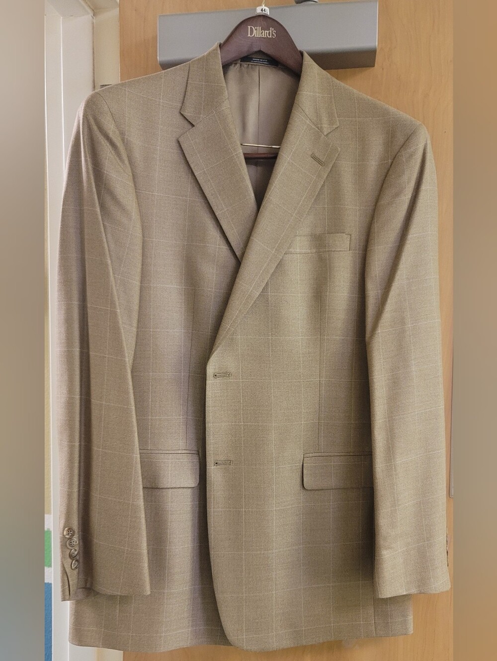 Austin Reed vintage Tan Windowpane Sport Coat.